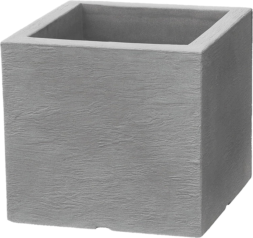 Pot Dehner Palermo, env. 40 x 40 x 33 cm, plastique, gris