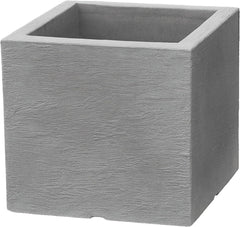 Pot Dehner Palermo, env. 40 x 40 x 33 cm, plastique, gris