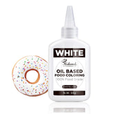 Colorant alimentaire liposoluble 55 g, colorant alimentaire blanc à base d'huile pour chocolat, fondant, macaron, décoration de gâteaux, colorant alimentaire concentré à base d'huile pour la pâtisserie, la cuisine, le glaçage, les cupcakes