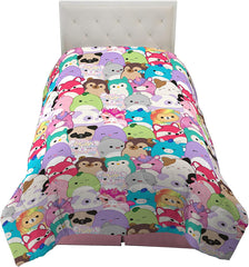 Parure de lit Franco Squishmallows, microfibre douce, pour lits doubles Naty Shop Couettes et édredons Twin Top