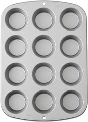 Wilton 03-3118 Cupcake- /Muffin-Backform, Recipe Right, Antihaft, 12 Vertiefungen, Grau Matrite si tavi pentru copt Naty Shop