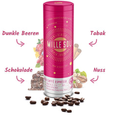 Grains d'espresso biologiques 500 g dans une boîte à café scellée - qualité supérieure et réutilisables - grains de café haut de gamme torréfiés en Sicile