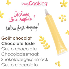 Scrapcooking - Stylo à Sucre Jaune Pastel - Sucre d'Écriture Jaune 25 g - Stylo à Sucre Comestible Décoratif - Écriture et Dessin - Etiquetage Fondant, Glaçage, Gâteaux - 6804