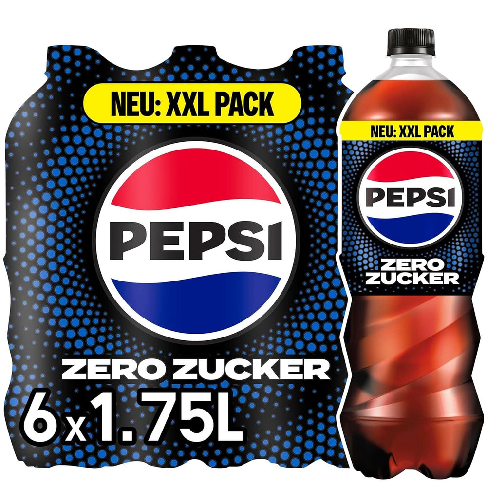 Pepsi Zero Sugar, Boisson gazeuse sans sucre de Pepsi, sans calories, set 6 x 1,75 litres Boissons sans alcool Naty Shop