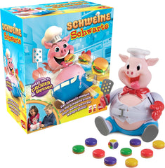 Goliath Pigskin - Jeu de société amusant pour les enfants de 4 ans et plus Nourrissez les cochons et évitez que leur ventre n'explose, jeu de société pour 2 à 6 joueurs, amusez-vous entre amis et en famille