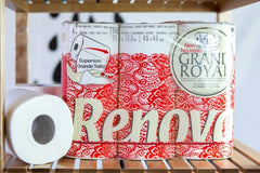 Papier toilette Renova Grand Royal, 18 rouleaux Premium XXL, 4 couches, doux et résistant