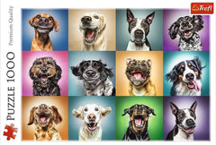 Puzzle "1000" - Portraits de chiens rigolos Puzzle Naty Shop
