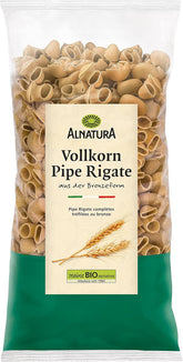 Pipe Rigate pâtes complètes biologiques, végétaliennes, 500 g