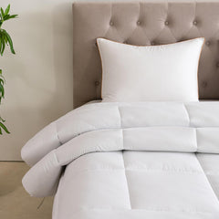 Good Nite Couette d'hiver 200 x 200 cm 460 g/m² chaude pour literie d'hiver, couette remplie de polyester, couverture de couchage blanche en microfibre 200 x 200 cm Naty Shop