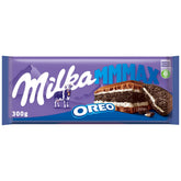 Milka Mmmax Oreo – Chocolat au lait alpin avec biscuits Oreo croquants et crème de lait – 300g