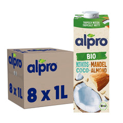 Alpro Bio Kokos-Mandeldrink – 8 x 1 l