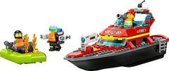 LEGO 60373 City Fire Boat - Jouet flottant avec bateau de course, 3 figurines et jetpack, idée cadeau pour garçons et filles à partir de 5 ans Besuche den LEGO-Store