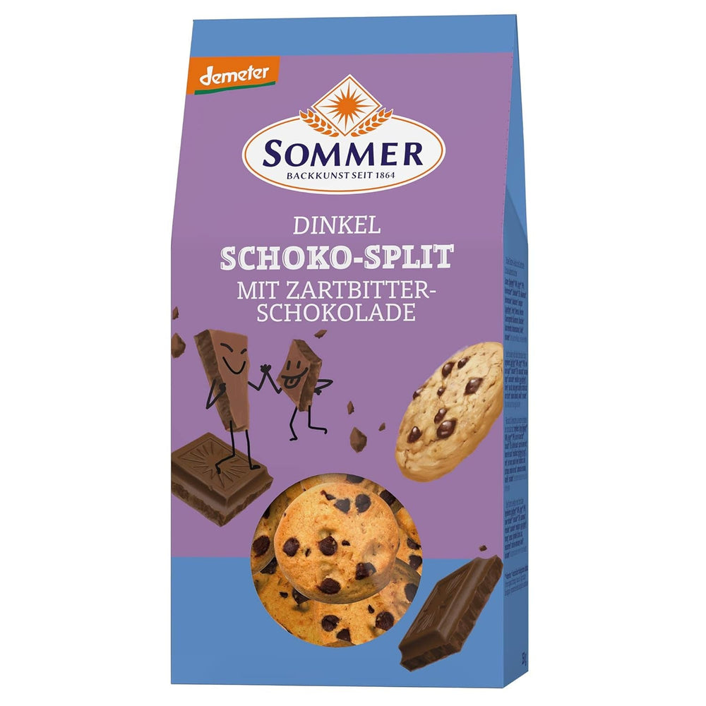 SOMMER CABLE Chocolat d'épeautre fendu au chocolat noir, 150 g