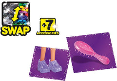 Simba Steffi Love Doll avec cheveux XXL / Robe à paillettes arc-en-ciel et cheveux super longs / Pinces et peigne inclus / 29 cm / Pour enfants à partir de 3 ans