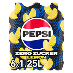 Pepsi Zero Sugar Lemon, la boisson gazeuse sans sucre de Pepsi au goût de citron, coffret 6 x 1,25 litres Naty Shop