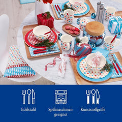 Villeroy & Boch - Jouez ! Ménagère Roses Rouges 30 pièces Cuisine Naty Shop
