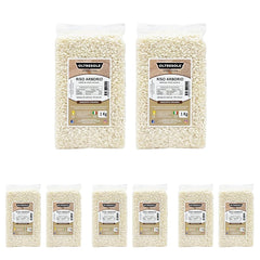 Orez Arborio italian artizanal, orez cu bob mare și amidon, ideal pentru supe, risotto și salate de orez, ambalat în vid în 2 saci de 1 kg