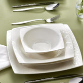 Karaca New Flava Service de table 24 pièces en porcelaine pour 6 personnes, blanc, élégant et durable, passe au lave-vaisselle, parfait pour un usage quotidien et des occasions spéciales