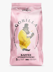 GORILLA Espresso 1 Kg, Décaféiné, grains entiers Naty Shop Café 1 Kg Noix Floral sucré Fruits des bois
