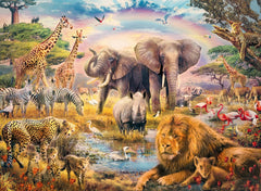 Puzzle pour enfants Ravensburger - Savane africaine - Puzzle de 100 pièces pour les enfants à partir de 6 ans Puzzle Naty Shop