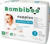 Couches jetables Bambiboo, respectueuses de la peau, ouverture ombilicale, différentes tailles couches mère et bébé Naty Shop, taille 2, 25 pièces