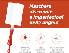 Vernis à ongles Microblock 3 en 1 contre les champignons des ongles, orange foncé, remède contre les champignons des ongles, 5 ml, 16 couleurs