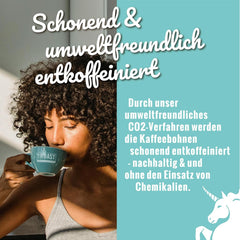 Rôti vierge - EINZIG - 1kg - Kaffeebohnen kafeinfrei - 100% Arabica du Pérou - schonend & umweltfreundlich entkoffeiniert - säurearm mit voller Crema - idéal pour jede Zubereitungsart