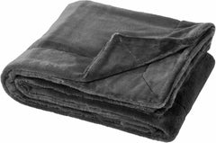 Couverture douce, polyester, fausse fourrure, couleur unie, 150 cm x 200 cm, courtepointes et courtepointes taille plomb Naty Shop