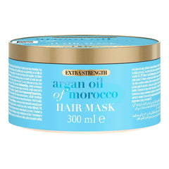 OGX Extra Strength Hydrate & Revive + Masque capillaire à l'huile d'argan du Maroc (300 ml), masque capillaire luxueux à l'huile d'argan riche et aux protéines de soie Masque capillaire Naty Shop Masque capillaire à l'huile d'argan du Maroc Ogx