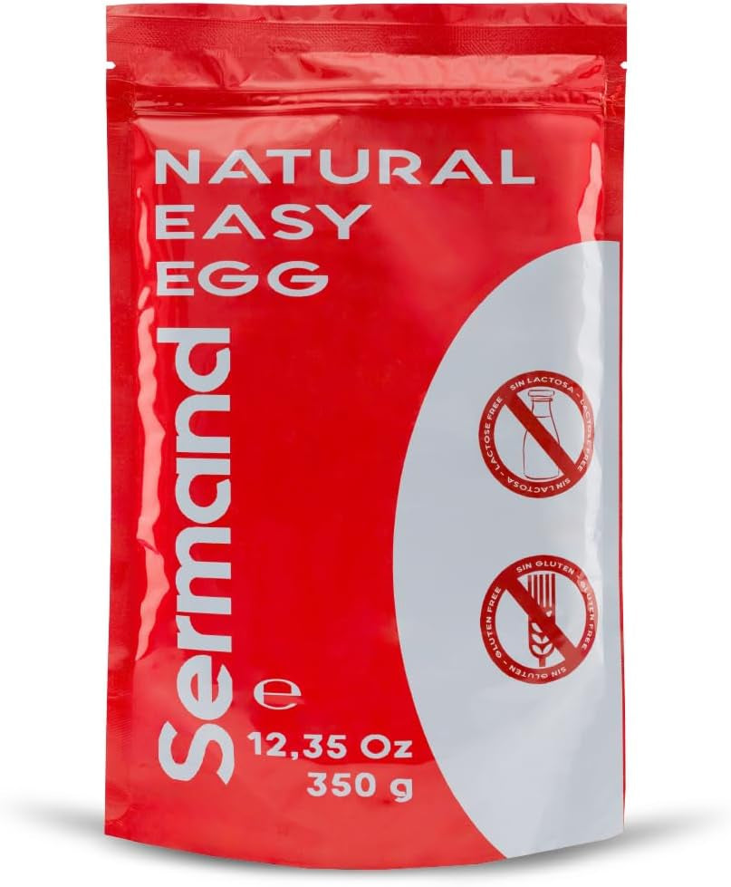 Eiklarpulver (350 g) | Getrocknetes Eiklar Pulver | Eialbumin für Backen & Kochen | Ohne Zusatzstoffe | Laktosefrei | Zip-Beutel Verpackung