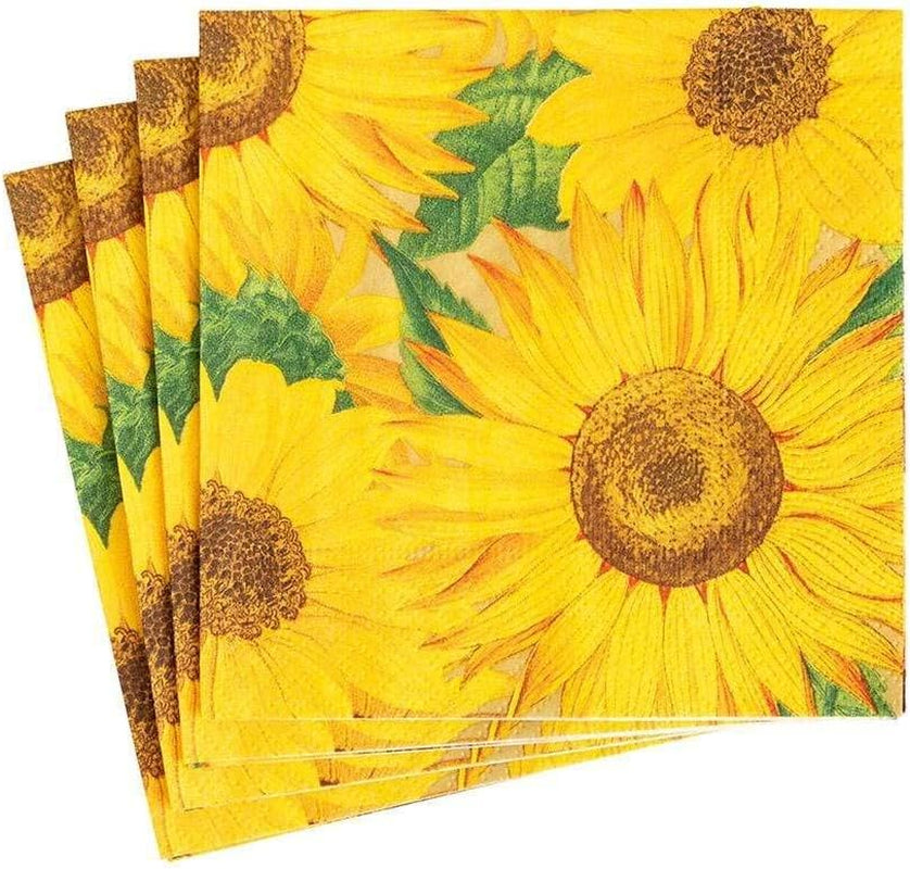 Serviettes en papier tournesol, 20 pièces par paquet