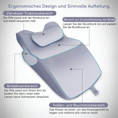 Oreiller de lecture pour lit et canapé, oreiller en plumes, oreiller de lit en mousse à mémoire de forme, oreiller de couchage latéral, oreiller de soutien dorsal ergonomique pour lire et regarder la télévision