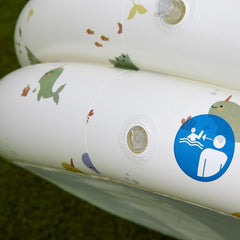 Miniland – Piscină gonflabilă pentru bebeluși 100 cm, piscină rotundă compactă și sigură pentru bebeluși