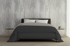 Italy Bedding Couette d'hiver, gris clair/gris foncé, 2 places, 250 X 200 Cm Couettes et couettes Naty Shop Gris clair/gris foncé 250 X 200 Cm