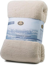 Gözze - Couverture doudou douce Cloud, imitation peau de mouton, 100% polyester (microfibre), 150 X 200 Cm - Camel Couettes et couettes Naty Shop Camel