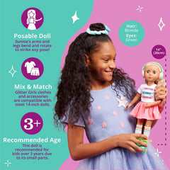 Glitter Girls - Sunnie Dolls - Poupée articulée Sunnie 36 cm - Cheveux blonds et yeux verts - Jouet à partir de 3 ans