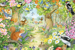 Schmidt Spiele 56370 Animaux dans la forêt, puzzle pour enfants, 100 pièces Puzzle Naty Shop
