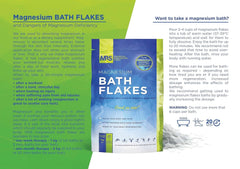 MRS Flocons de chlorure de magnésium 100% naturel - sels de bain idéaux pour un bain de pieds, un bain complet et contre les carences en magnésium - 4 Kg Douche et Bain Naty Shop