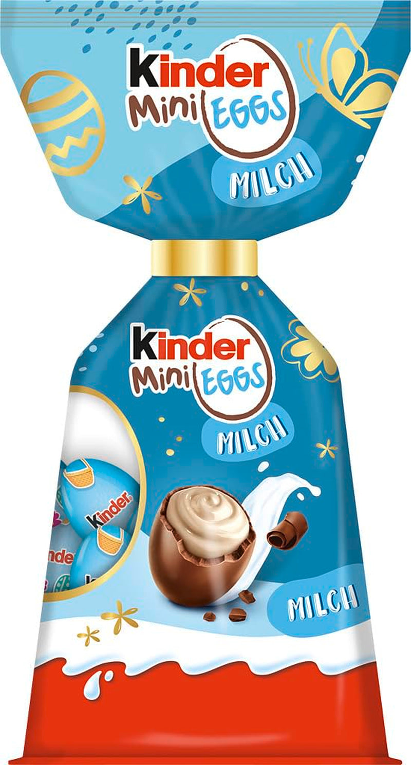 Kinder Mini Oeufs Lait | 85g – Délicieux Oeufs de Pâques en Chocolat – Bonbons de Pâques – Fourrage au lait onctueux enrobé de chocolat au lait – Parfait pour le panier de Pâques – À partager