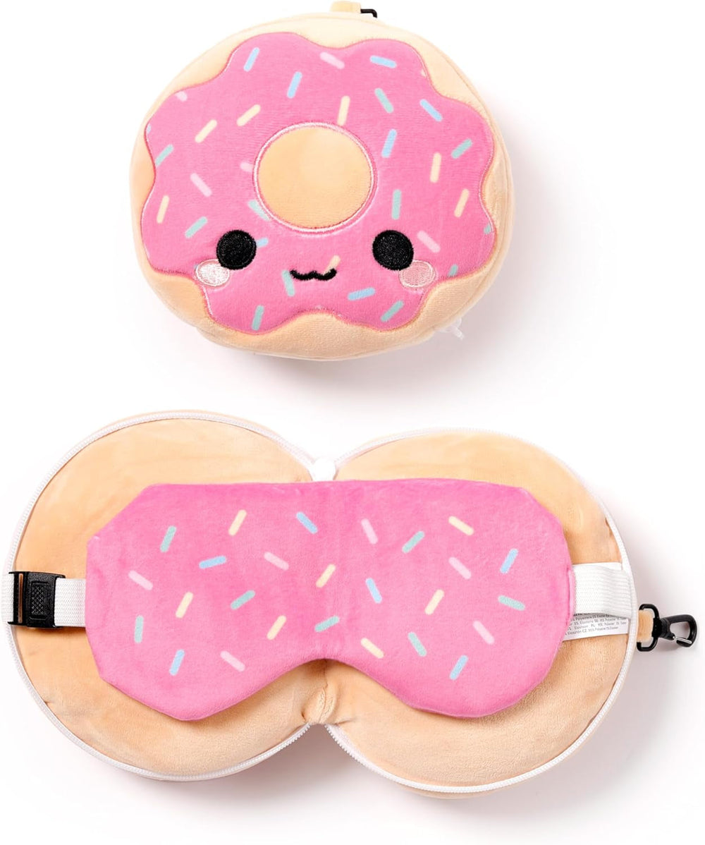 Oreiller de voyage Puckator avec masque Relaxeazzz - Oreillers de voyage Donut Naty Shop Default Title