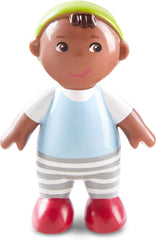 HABA 306696 - Ensemble de jeu Little Friends Family Time, accessoires de poupée flexibles, à partir de 3 ans