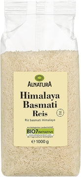 Riz Basmati blanc de l'Himalaya biologique, 1 kg