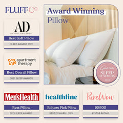Fluffco Oreiller alternatif en duvet Oreiller standard pour dormir Oreiller queen Oreiller de lit Oreiller de couchage latéral Oreiller de refroidissement Oreiller d'hôtel Oreiller cervical Oreiller de voyage (standard ferme) Oreillers standard Naty Shop