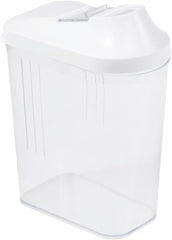 boîte verseuse keeeper pour produits secs, couvercle doseur réglable en continu, plastique, 500 ml, 8 x 4,5 x 15 cm, Paola, blanc Boîtes de conservation alimentaire Naty Shop