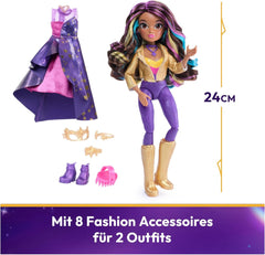 Unicorn Academy Deluxe Masked Ball Sophia - poupée de 24 cm de la populaire série Netflix avec 2 tenues, habillage classique et jeu de rôle, à partir de 4 ans Naty Shop Dolls