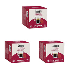 -Capseln compatible Kaffee Lavazza® – Corposo – 16 Kapseln (Packung mit 3)