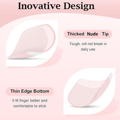 96 pièces d'ongles courts en acrylique rouge à couverture complète – ongles artificiels brillants naturels et confortables pour le Nouvel An pour femmes et filles (style rouge et brillant)