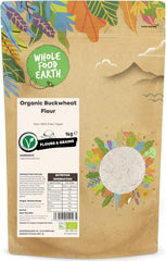 Farine de sarrasin biologique Wholefood Earth 1kg | Cruel | Sans OGM | Végétalien | Certifié biologique
