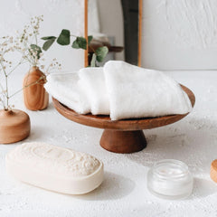 Lot de 25 gants de toilette bébé en bambou Mère et Enfant Naty Shop