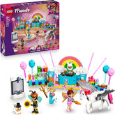 LEGO Friends Kostümparty mit Einhorn und Fee - Spielzeug für Mädchen ab 6 Jahren - Bühne, DJ-Pult, 4 Minipuppen, der Katze Churro und Einer Pferdefigur sowie lustigem Zubehör - Geschenkidee - 42661